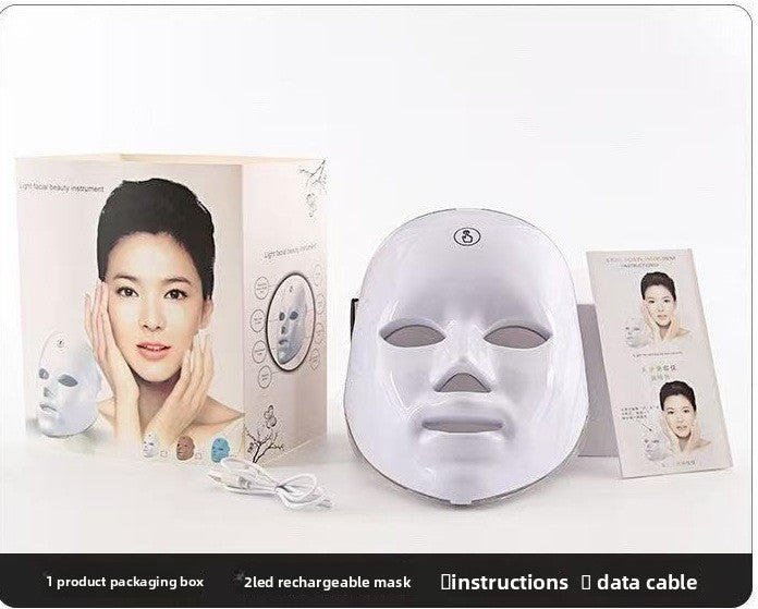 Seven-Color LED Photon Facial Mask Device