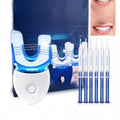 Teeth-whitening serum with a teeth-lighting lamp